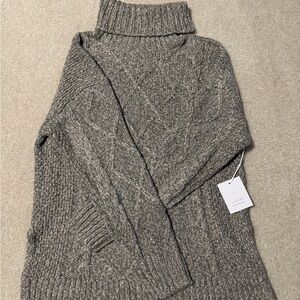 LC Lauren Conrad Charcoal Knit Turtleneck Sweater